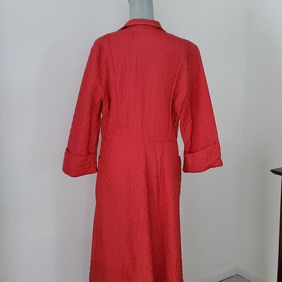 Barsarobe of Bemberg | Vintage Quilted House Coat Robe - Picture 5 of 9